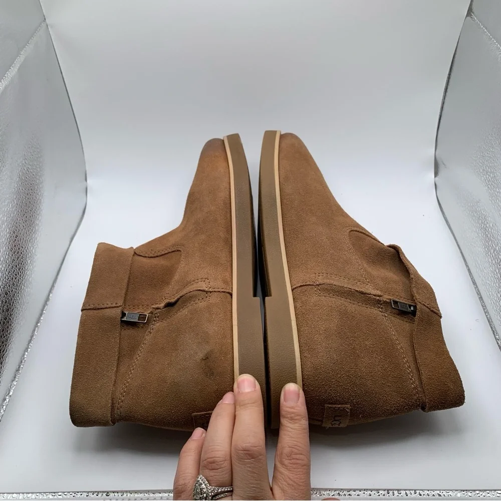 NWOB UGG Josefene Cuff Chestnut Women’s Suede Boots, New Size 10 booties 2165